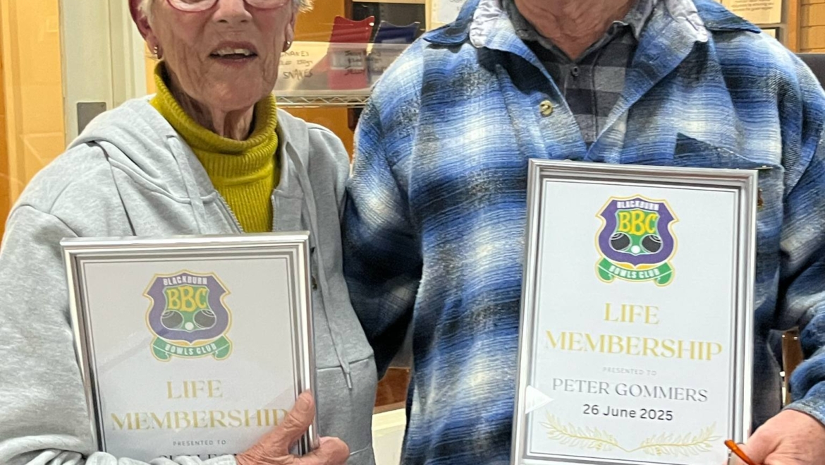 Two new LIFE MEMBERS