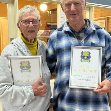 Two new LIFE MEMBERS